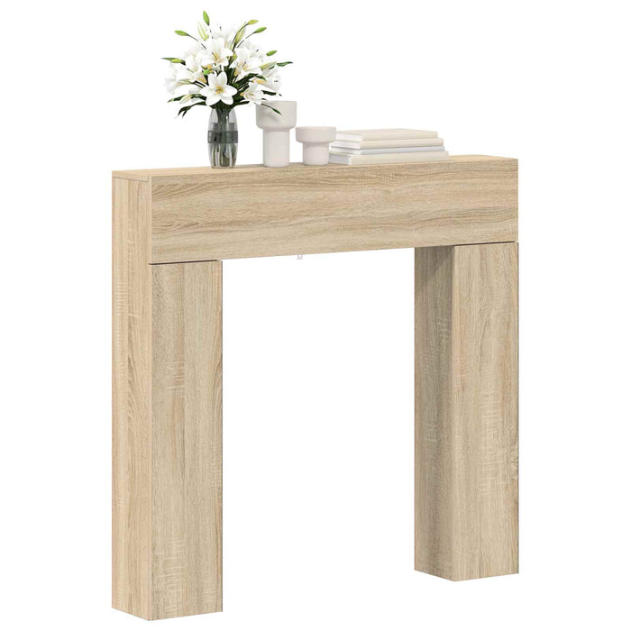 Cadru pentru șemineu Stejar Sonoma 102 x 18 x 100,5 cm WALTI