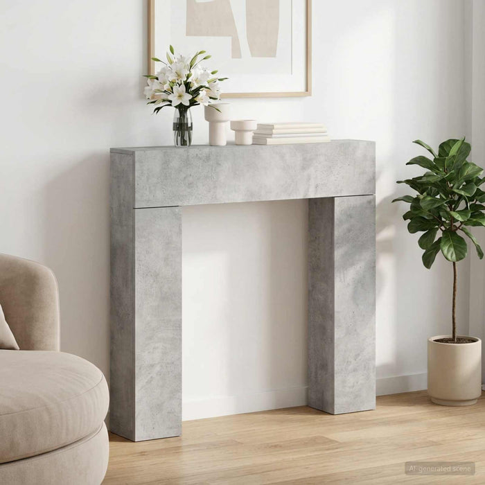 Cadru pentru șemineu Gri Beton 102 x 18 x 100,5 cm WALTI