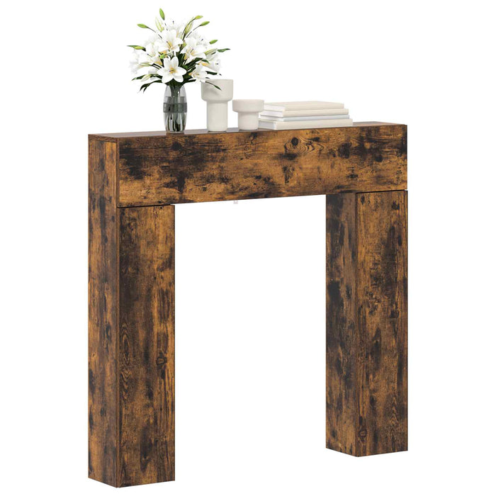 Cadru pentru șemineu Stejar fumuriu 102 x 18 x 100,5 cm WALTI