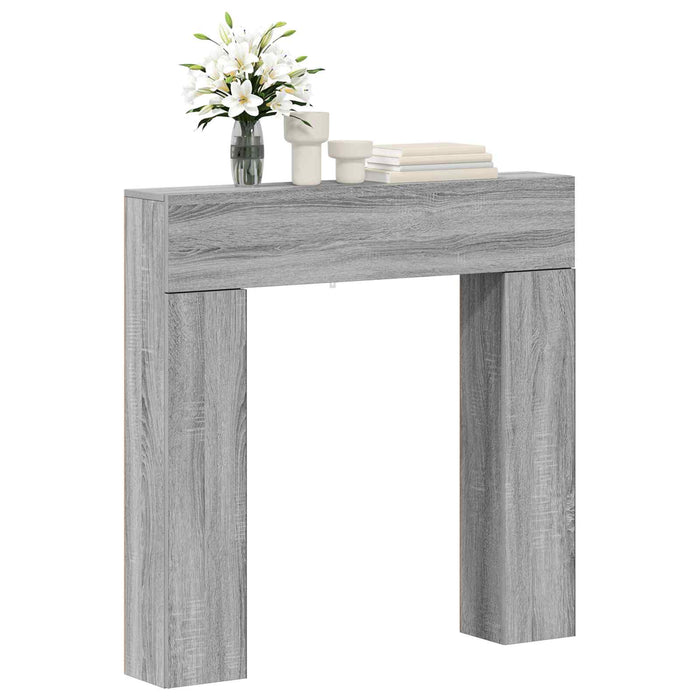 Cadru pentru șemineu Sonoma gri 102 x 18 x 100,5 cm WALTI
