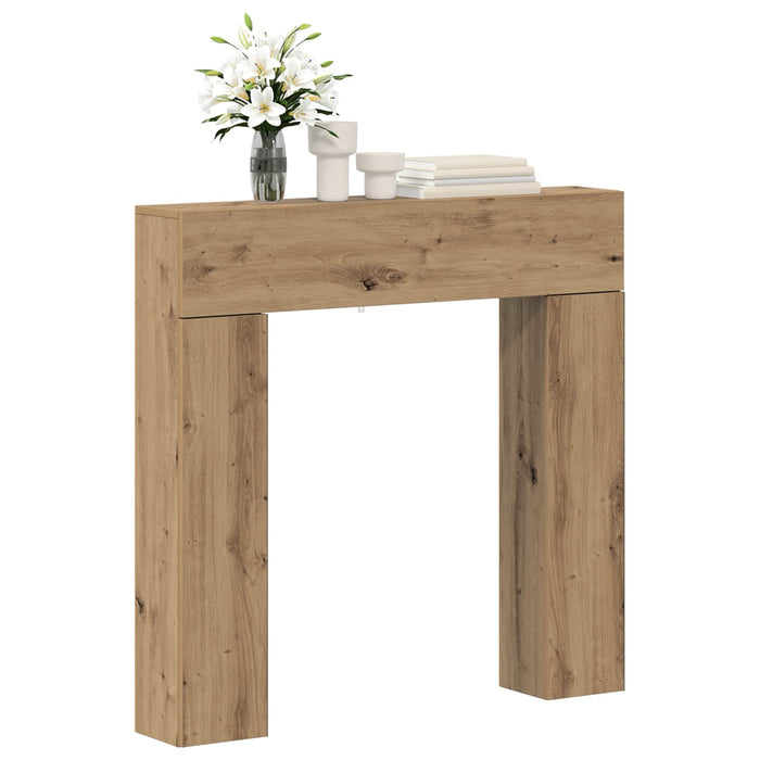 Cadru pentru șemineu Stejar Artizanal 102 x 18 x 100,5 cm WALTI