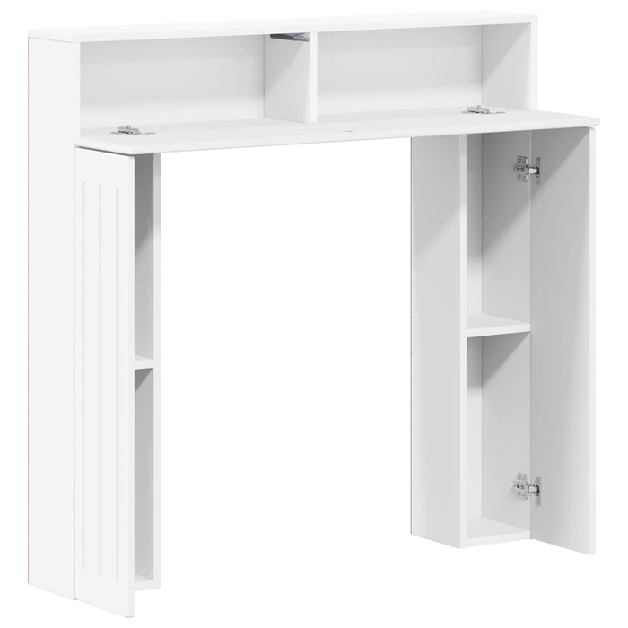 Cadru pentru șemineu Alb 102 x 18 x 100,5 cm Lemn prelucrat WALTI