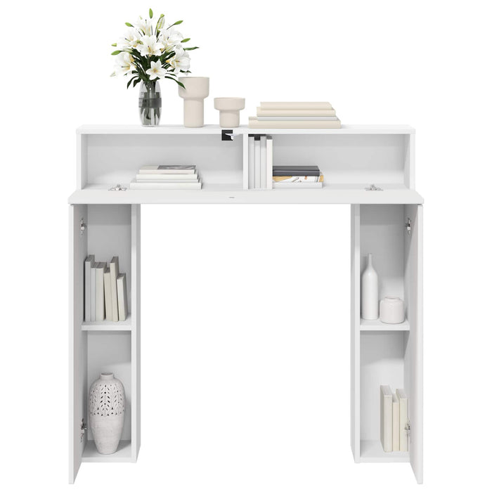 Cadru pentru șemineu Alb 102 x 18 x 100,5 cm Lemn prelucrat WALTI