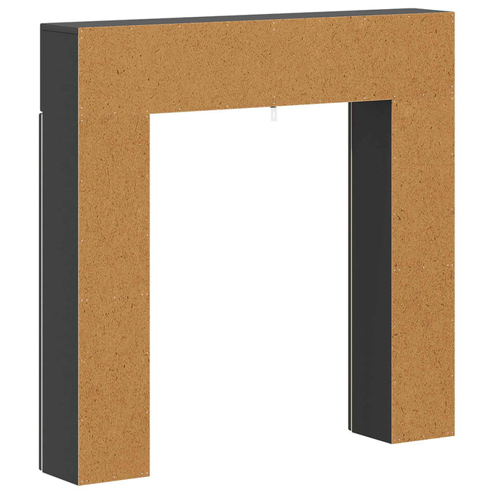 Cadru pentru șemineu Negru 102 x 18 x 100,5 cm Lemn prelucrat WALTI