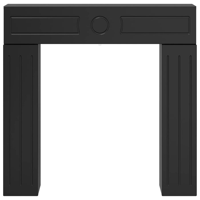Cadru pentru șemineu Negru 102 x 18 x 100,5 cm Lemn prelucrat WALTI