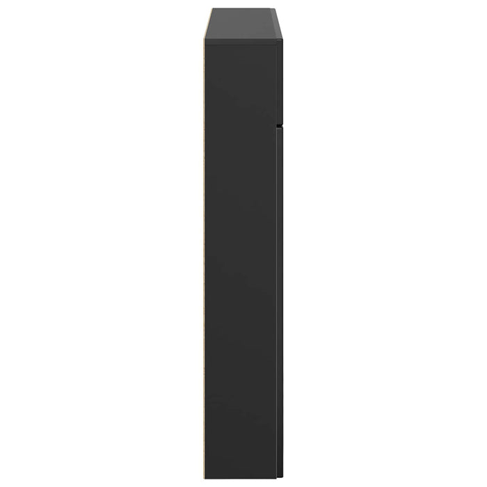 Cadru pentru șemineu Negru 102 x 18 x 100,5 cm Lemn prelucrat WALTI