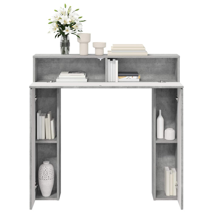 Cadru pentru șemineu Gri Beton 102 x 18 x 100,5 cm WALTI