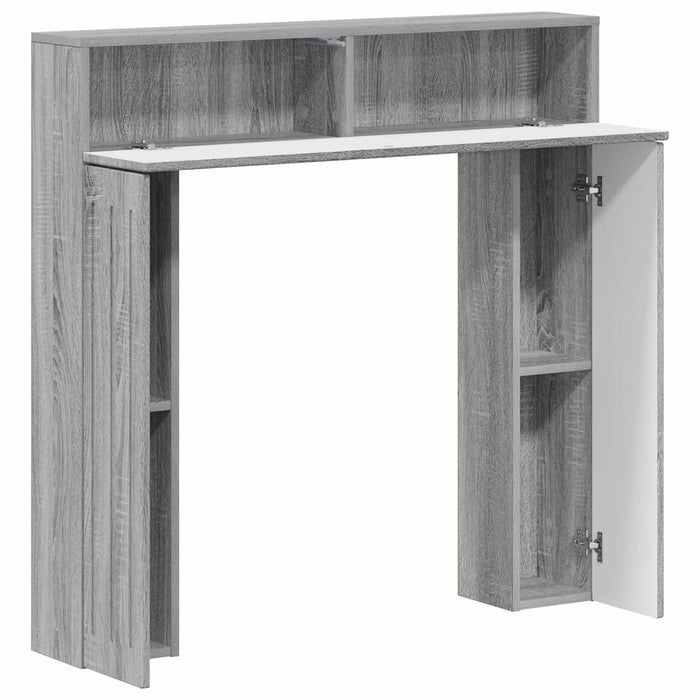 Cadru pentru șemineu Sonoma gri 102 x 18 x 100,5 cm WALTI