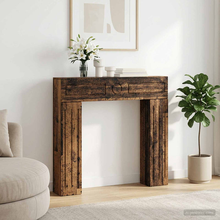 Cadru pentru șemineu Lemn vechi 102 x 18 x 100,5 cm WALTI