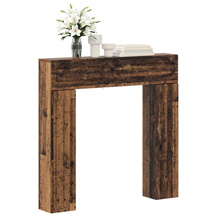 Cadru pentru șemineu Lemn vechi 102 x 18 x 100,5 cm WALTI