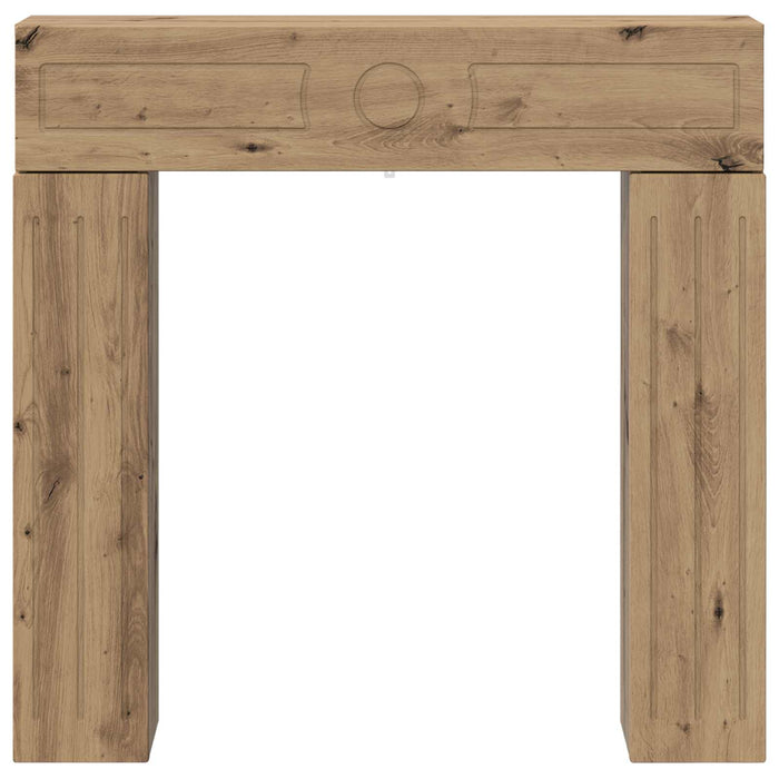 Cadru pentru șemineu Stejar Artizanal 102 x 18 x 100,5 cm WALTI