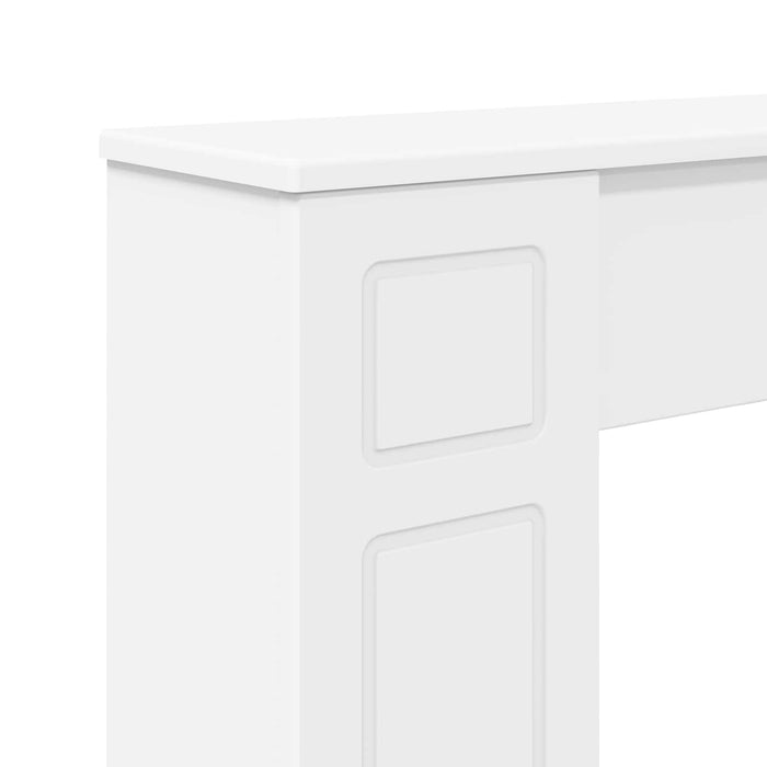 Cadru pentru șemineu Alb 100 x 20 x 100 cm Lemn prelucrat WALTI