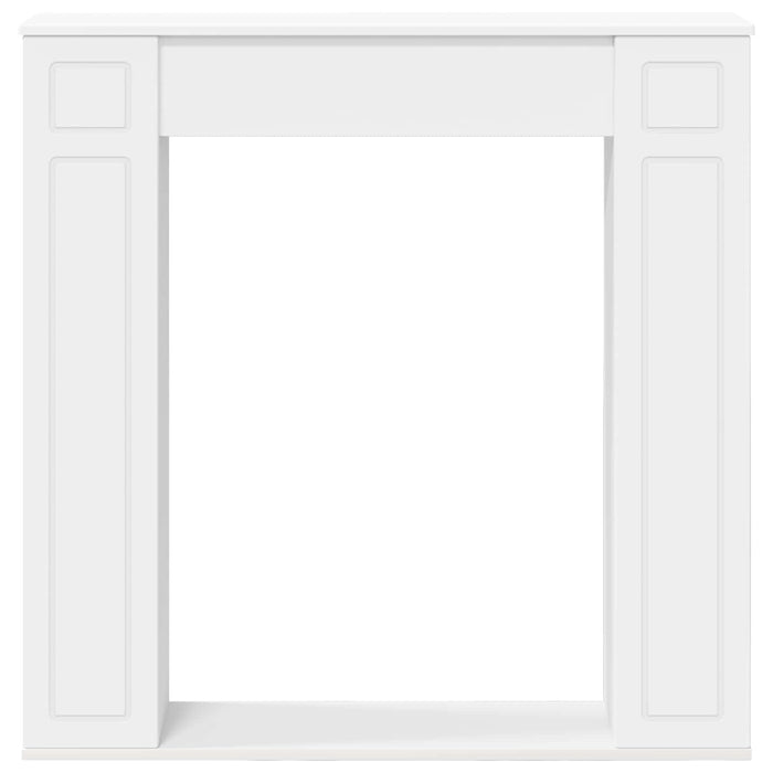 Cadru pentru șemineu Alb 100 x 20 x 100 cm Lemn prelucrat WALTI