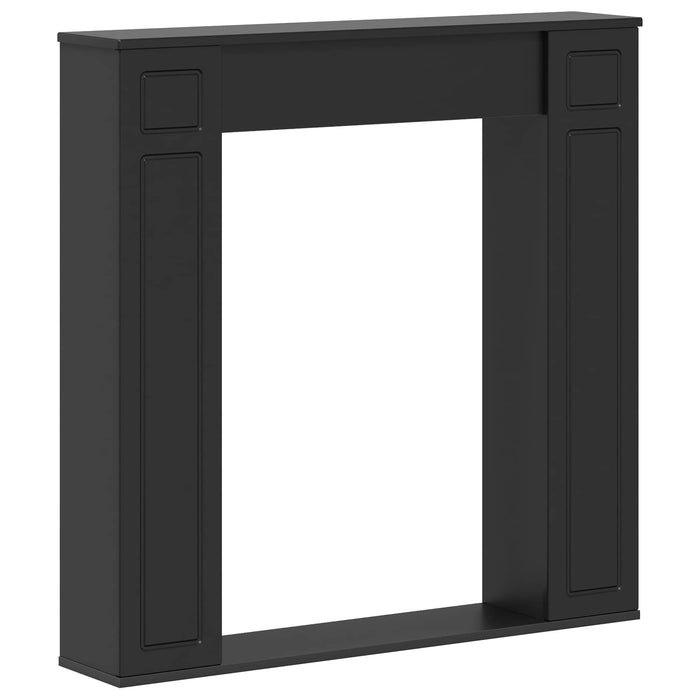 Cadru pentru șemineu Negru 100 x 20 x 100 cm Lemn prelucrat WALTI