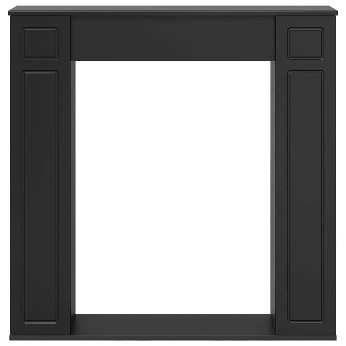 Cadru pentru șemineu Negru 100 x 20 x 100 cm Lemn prelucrat WALTI