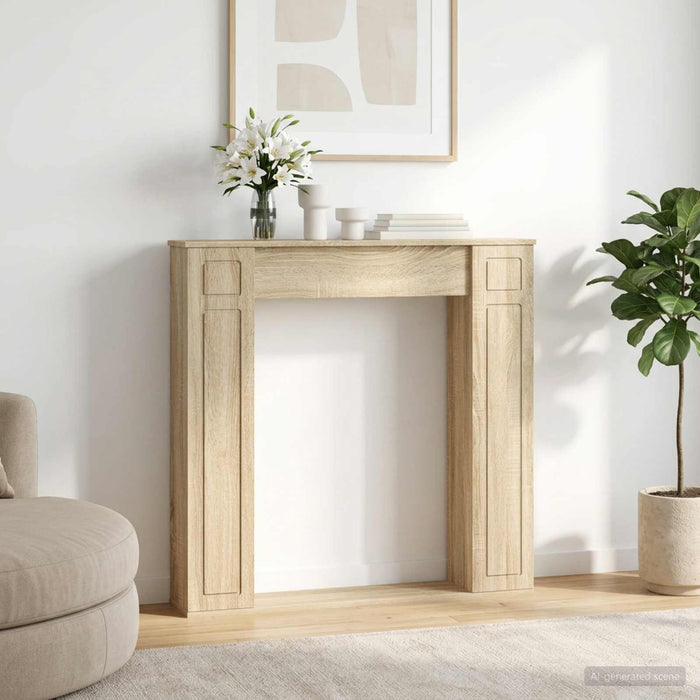 Cadru pentru șemineu Stejar Sonoma 100 x 20 x 100 cm WALTI