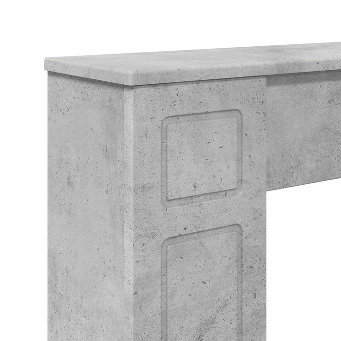 Cadru pentru șemineu Gri Beton 100 x 20 x 100 cm Lemn prelucrat WALTI