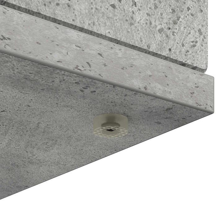 Cadru pentru șemineu Gri Beton 100 x 20 x 100 cm Lemn prelucrat WALTI