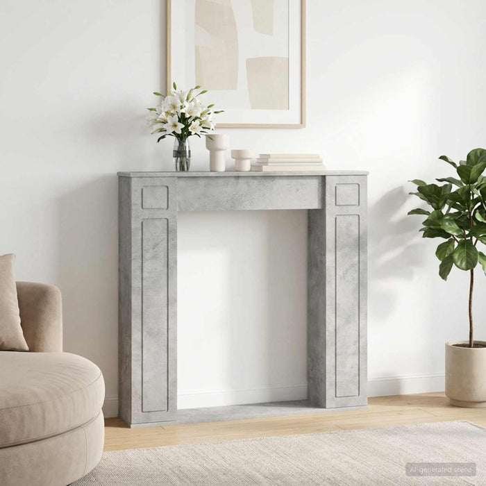 Cadru pentru șemineu Gri Beton 100 x 20 x 100 cm Lemn prelucrat WALTI