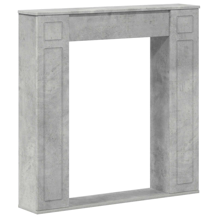 Cadru pentru șemineu Gri Beton 100 x 20 x 100 cm Lemn prelucrat WALTI