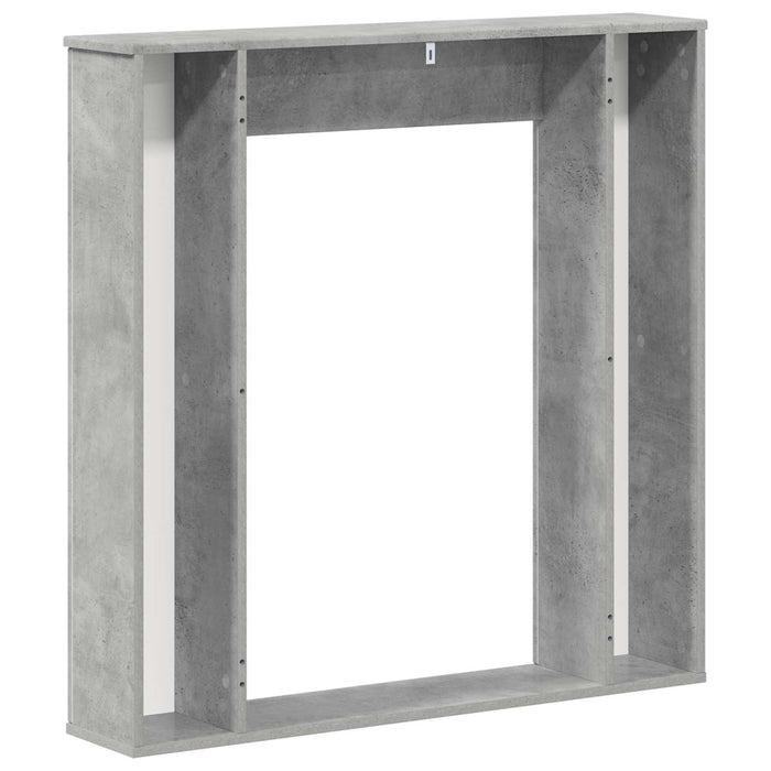 Cadru pentru șemineu Gri Beton 100 x 20 x 100 cm Lemn prelucrat WALTI