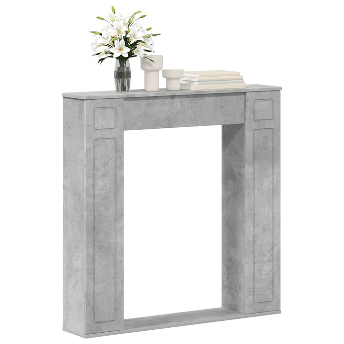 Cadru pentru șemineu Gri Beton 100 x 20 x 100 cm Lemn prelucrat WALTI