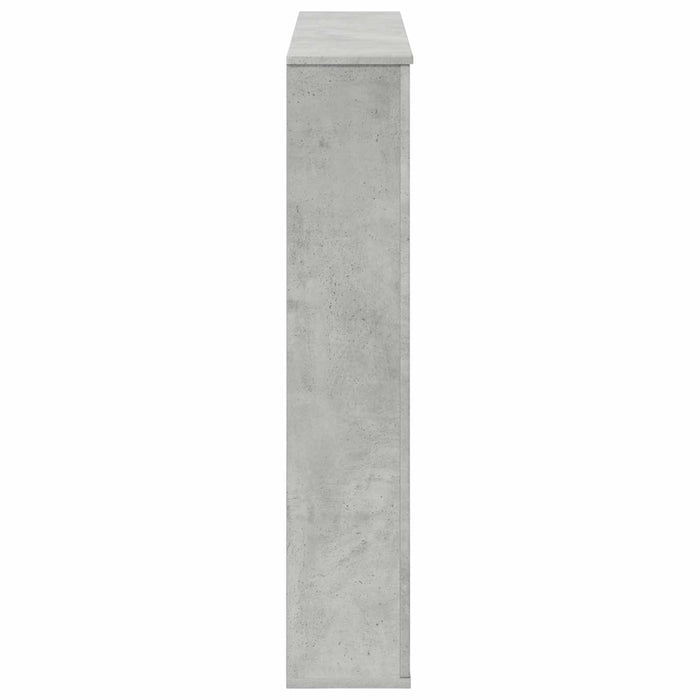 Cadru pentru șemineu Gri Beton 100 x 20 x 100 cm Lemn prelucrat WALTI