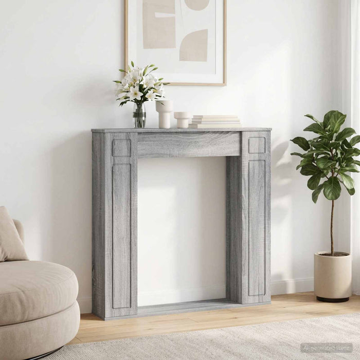 Cadru pentru șemineu Sonoma gri 100 x 20 x 100 cm WALTI