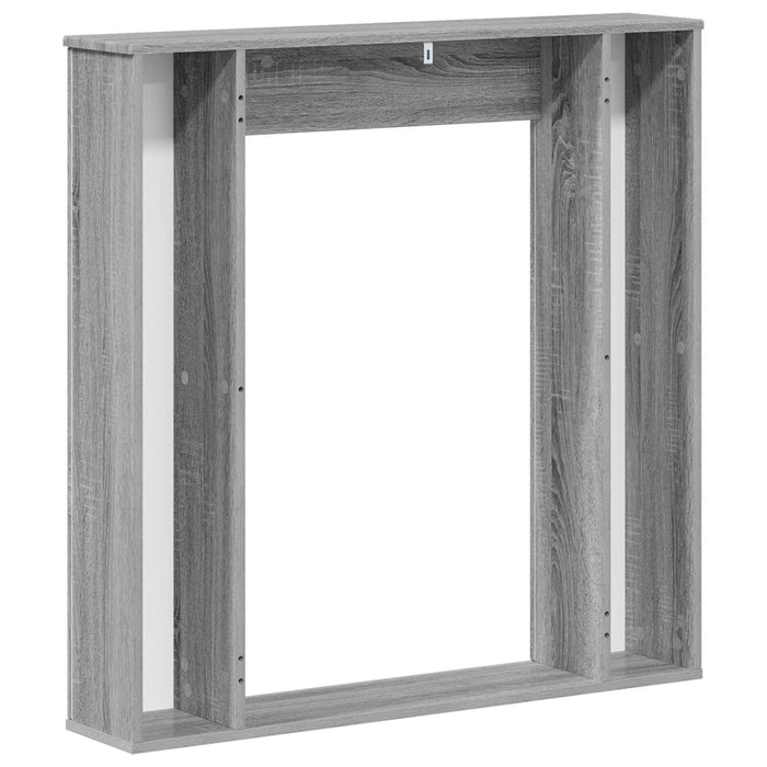 Cadru pentru șemineu Sonoma gri 100 x 20 x 100 cm WALTI