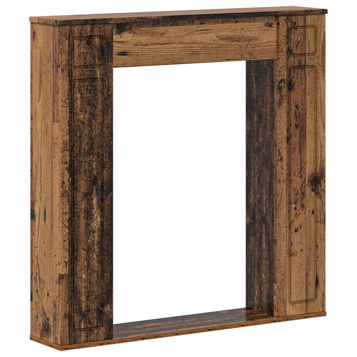 Cadru pentru șemineu Lemn vechi 100 x 20 x 100 cm WALTI