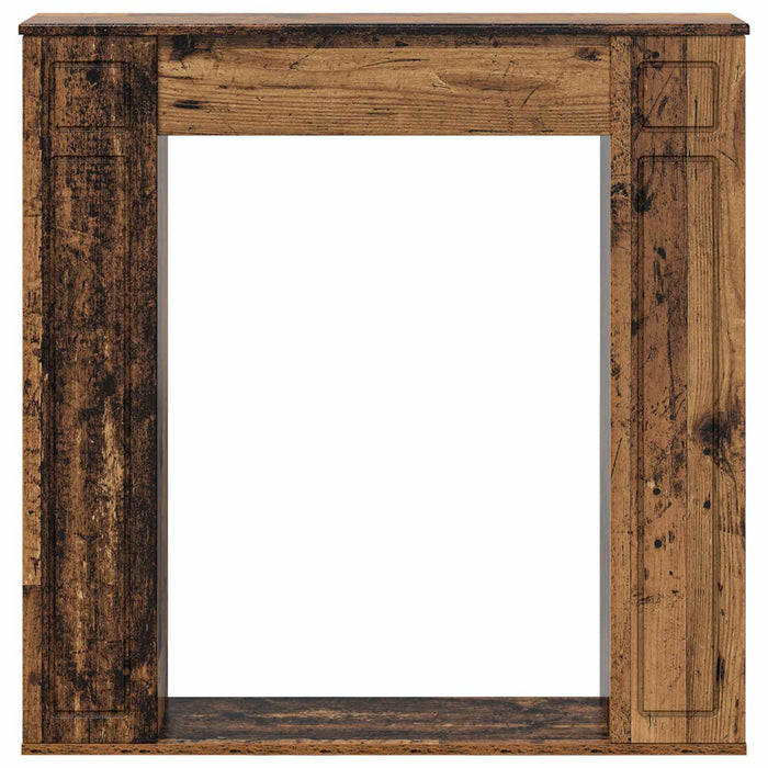 Cadru pentru șemineu Lemn vechi 100 x 20 x 100 cm WALTI