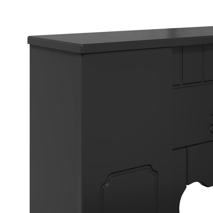 Cadru pentru șemineu Negru 93 x 20 x 89 cm Lemn prelucrat WALTI