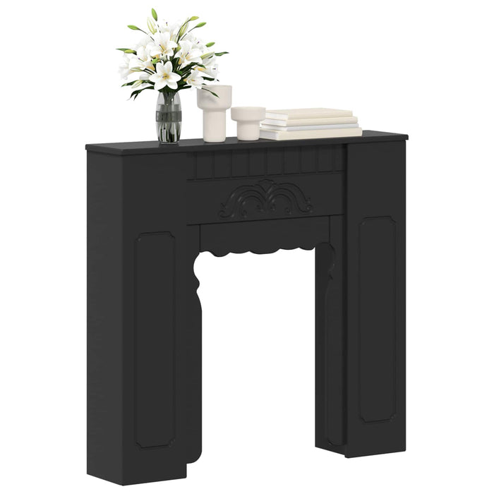 Cadru pentru șemineu Negru 93 x 20 x 89 cm Lemn prelucrat WALTI