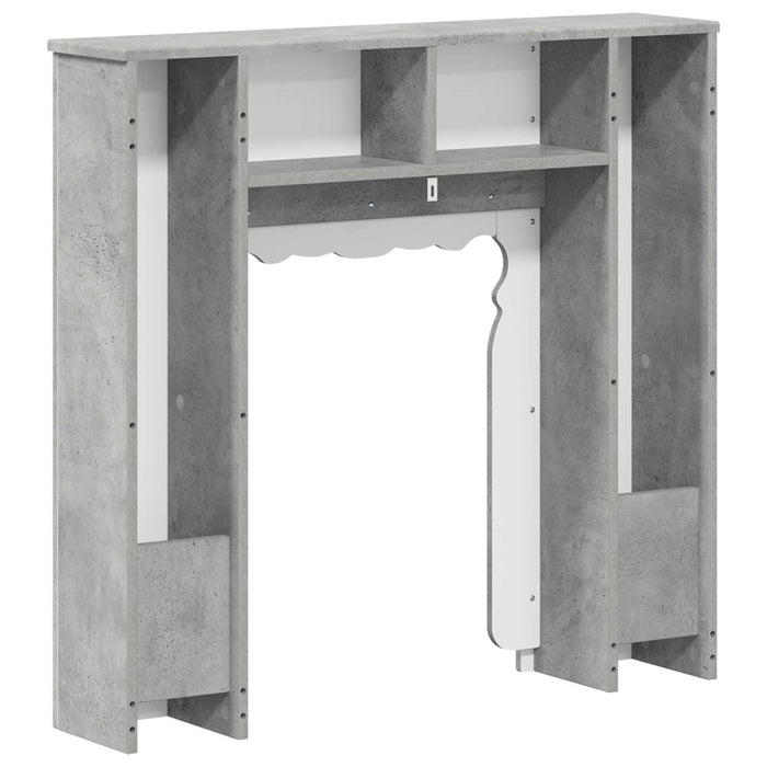 Cadru pentru șemineu Gri Beton 93 x 20 x 89 cm Lemn prelucrat WALTI