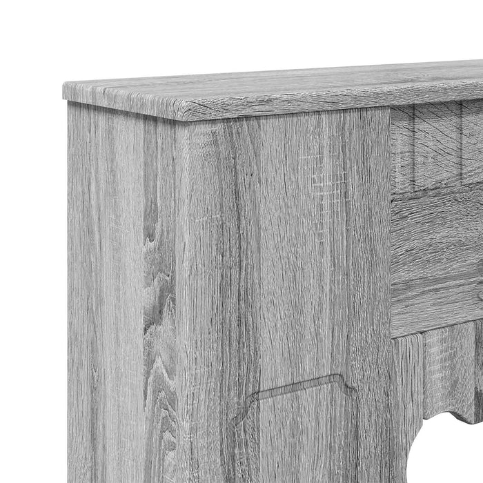 Cadru pentru șemineu Sonoma gri 93 x 20 x 89 cm Lemn prelucrat WALTI