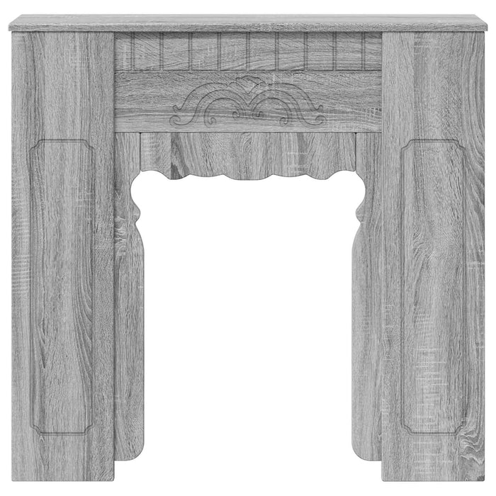 Cadru pentru șemineu Sonoma gri 93 x 20 x 89 cm Lemn prelucrat WALTI
