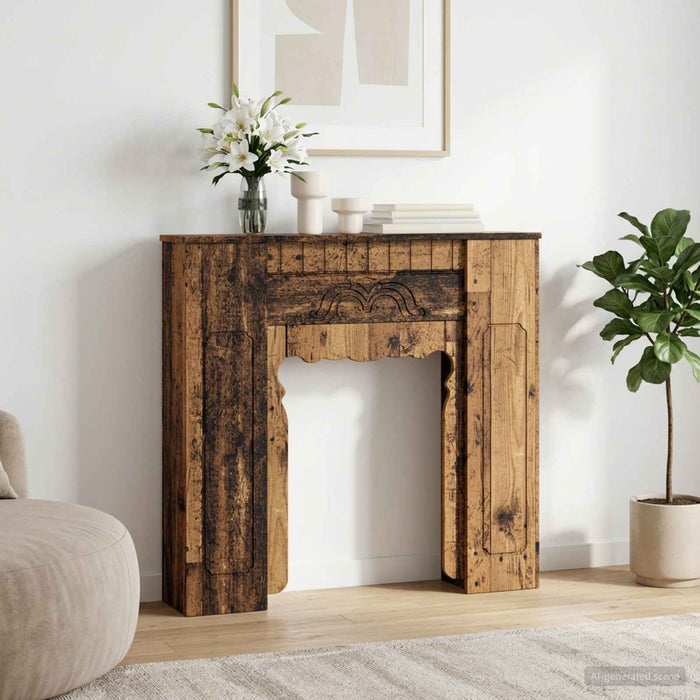Cadru pentru șemineu Lemn vechi 93 x 20 x 89 cm Lemn prelucrat WALTI