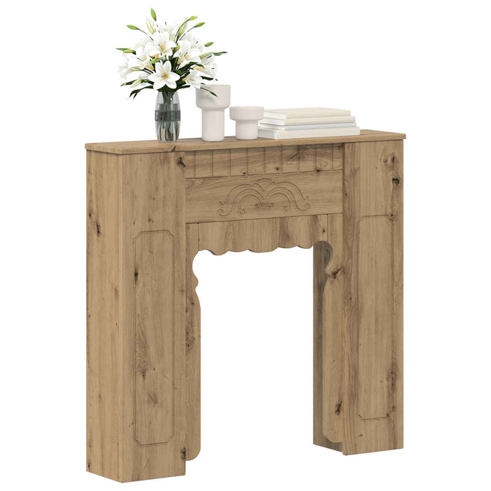 Cadru pentru șemineu Stejar Artizanal 93 x 20 x 89 cm WALTI
