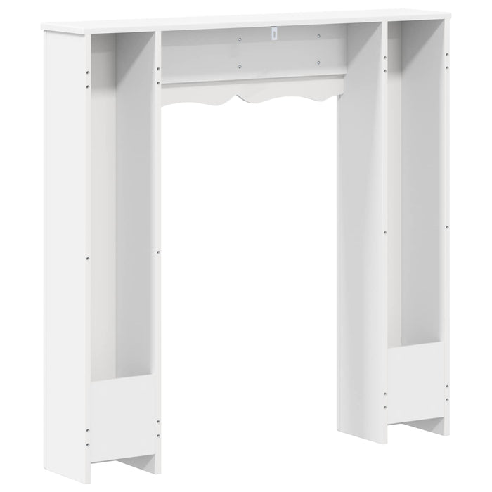 Cadru pentru șemineu Alb 102 x 20 x 102 cm Lemn prelucrat WALTI