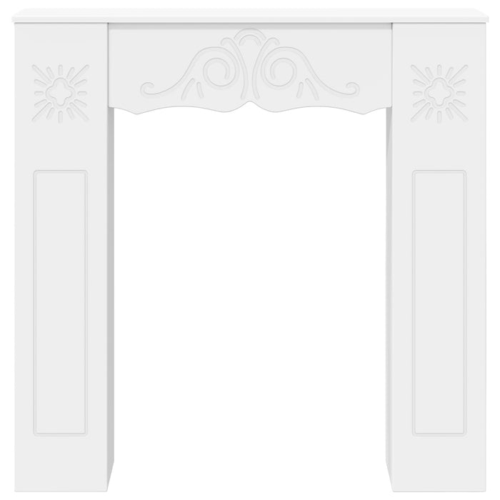 Cadru pentru șemineu Alb 102 x 20 x 102 cm Lemn prelucrat WALTI