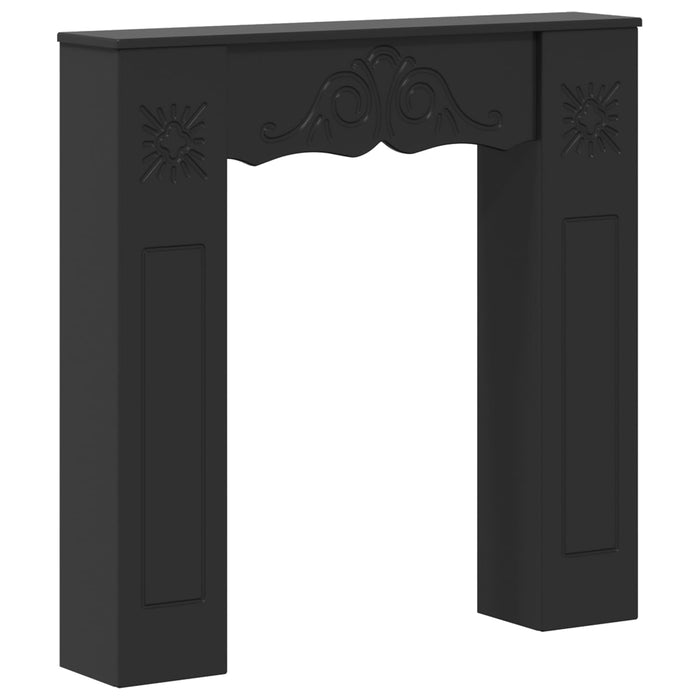 Cadru pentru șemineu Negru 102 x 20 x 102 cm Lemn prelucrat WALTI