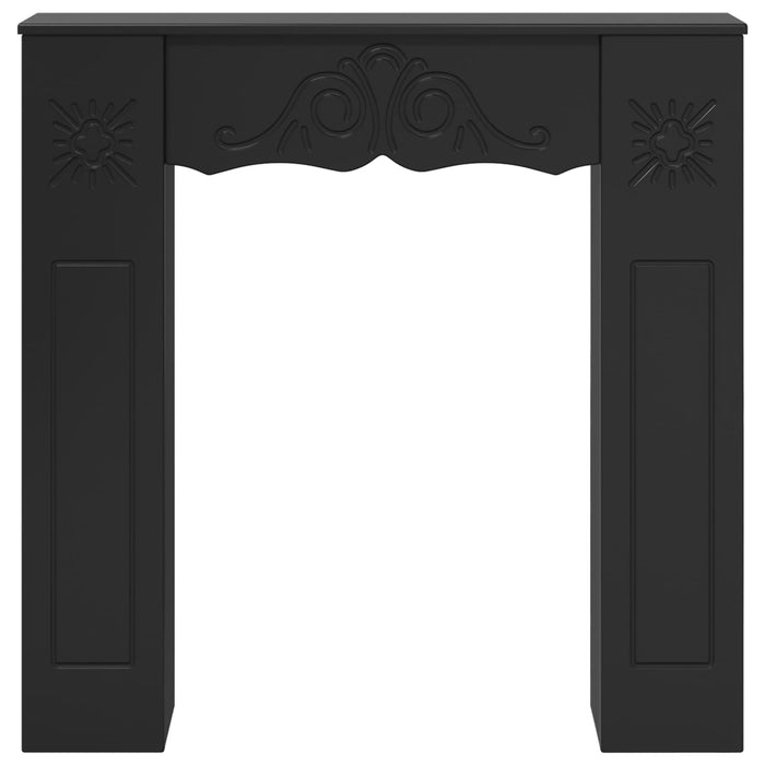 Cadru pentru șemineu Negru 102 x 20 x 102 cm Lemn prelucrat WALTI