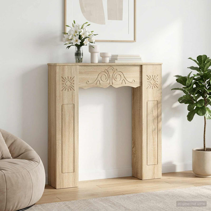 Cadru pentru șemineu Stejar Sonoma 102 x 20 x 102 cm WALTI