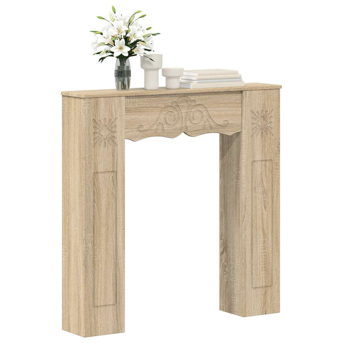 Cadru pentru șemineu Stejar Sonoma 102 x 20 x 102 cm WALTI