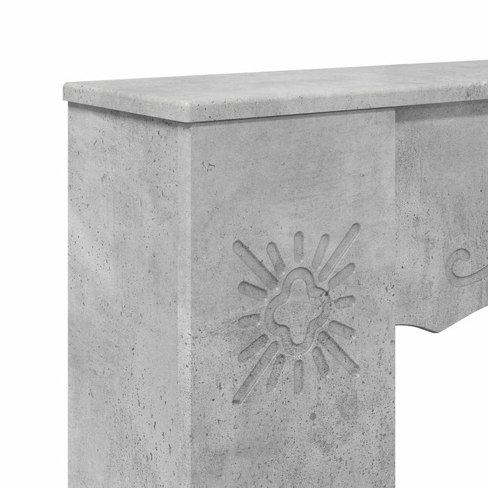 Cadru pentru șemineu Gri Beton 102 x 20 x 102 cm Lemn prelucrat WALTI