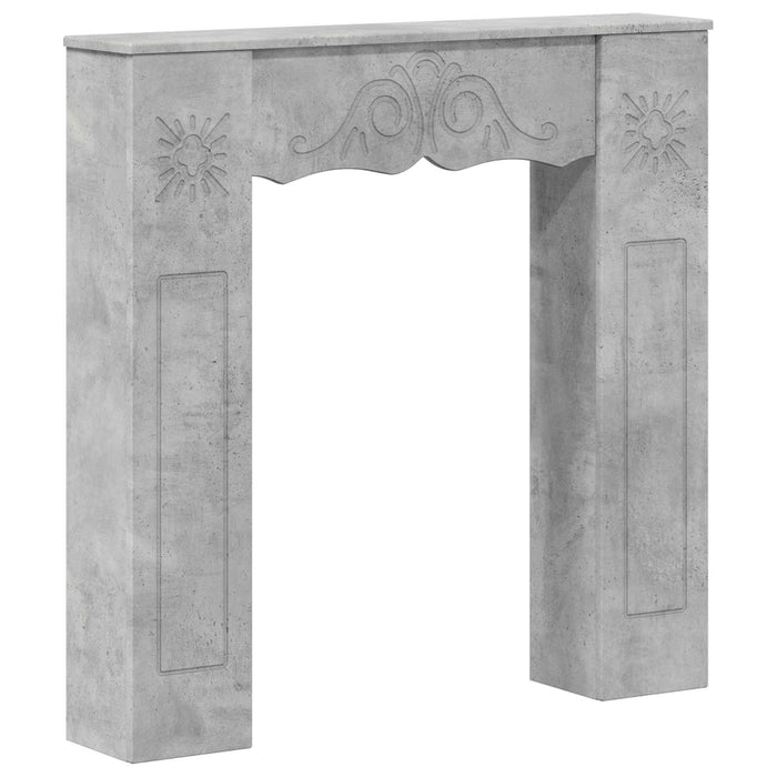 Cadru pentru șemineu Gri Beton 102 x 20 x 102 cm Lemn prelucrat WALTI