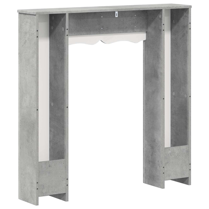 Cadru pentru șemineu Gri Beton 102 x 20 x 102 cm Lemn prelucrat WALTI