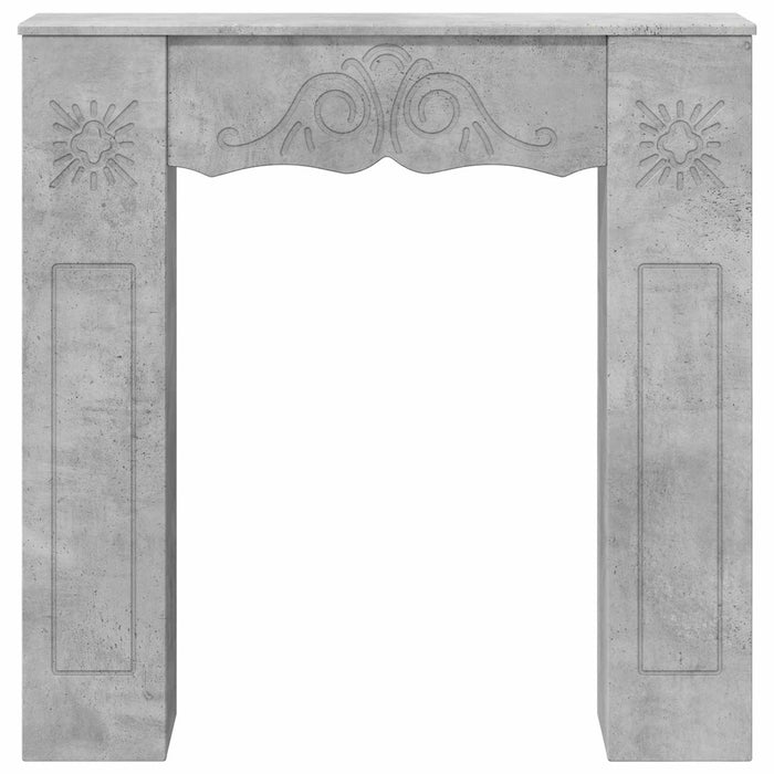 Cadru pentru șemineu Gri Beton 102 x 20 x 102 cm Lemn prelucrat WALTI