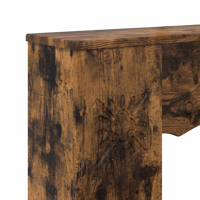 Cadru pentru șemineu Stejar fumuriu 102 x 20 x 102 cm WALTI