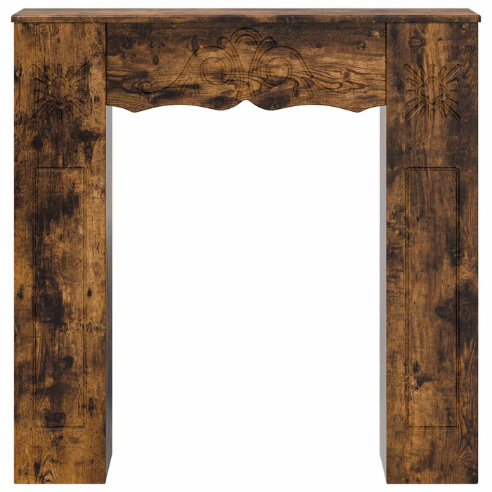 Cadru pentru șemineu Stejar fumuriu 102 x 20 x 102 cm WALTI